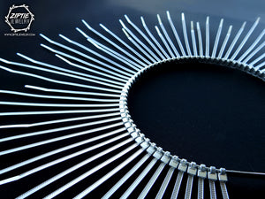 Silver Spike Zip Tie Halo Crown