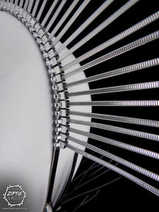 Silver Spike Zip Tie Halo Crown